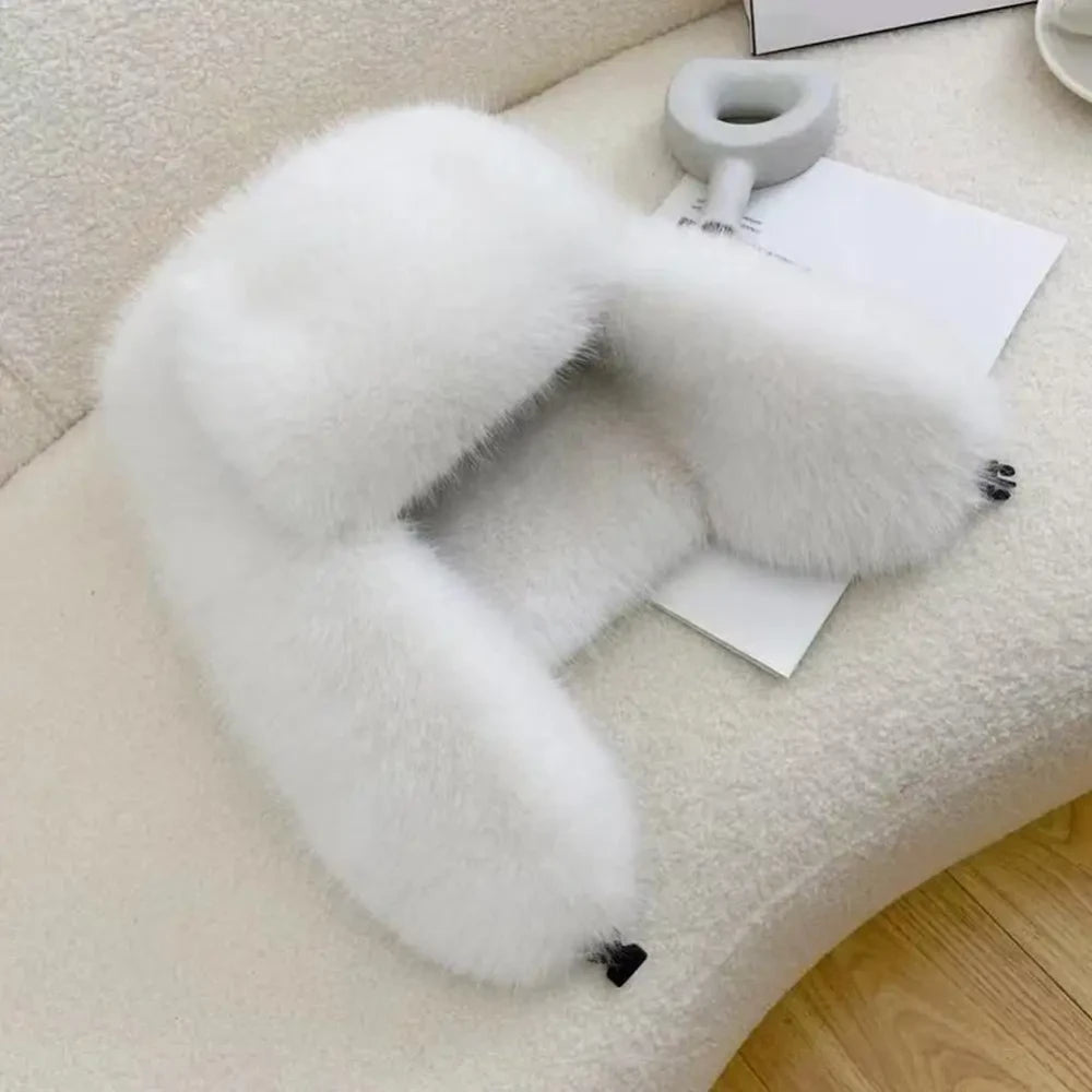 The Arden Faux-Fur Aviator Hat