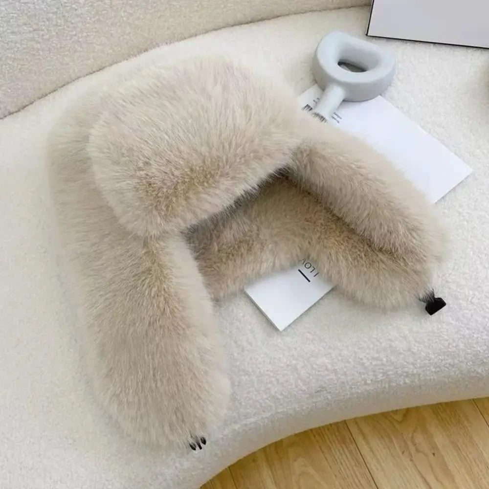 The Arden Faux-Fur Aviator Hat