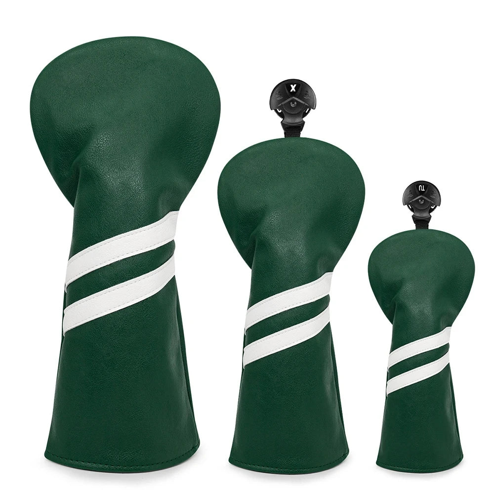 The Ashford Leather Club Headcover Set