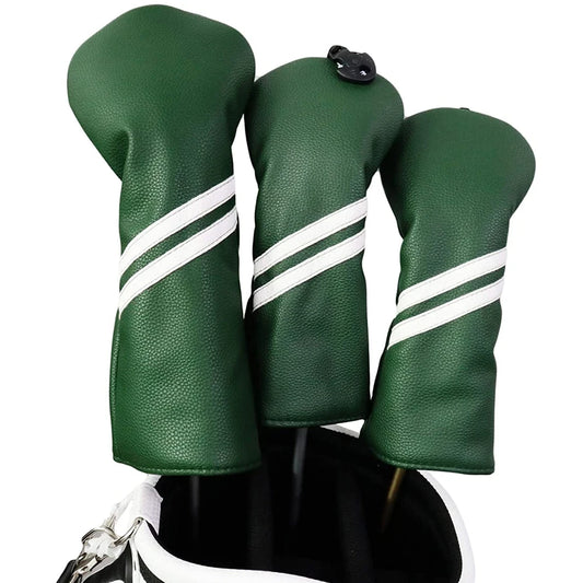 The Ashford Leather Club Headcover Set