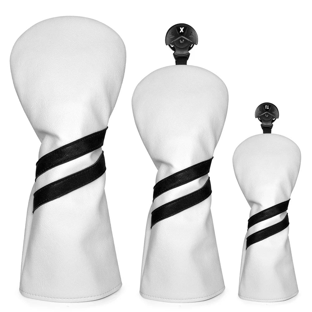 The Ashford Leather Club Headcover Set
