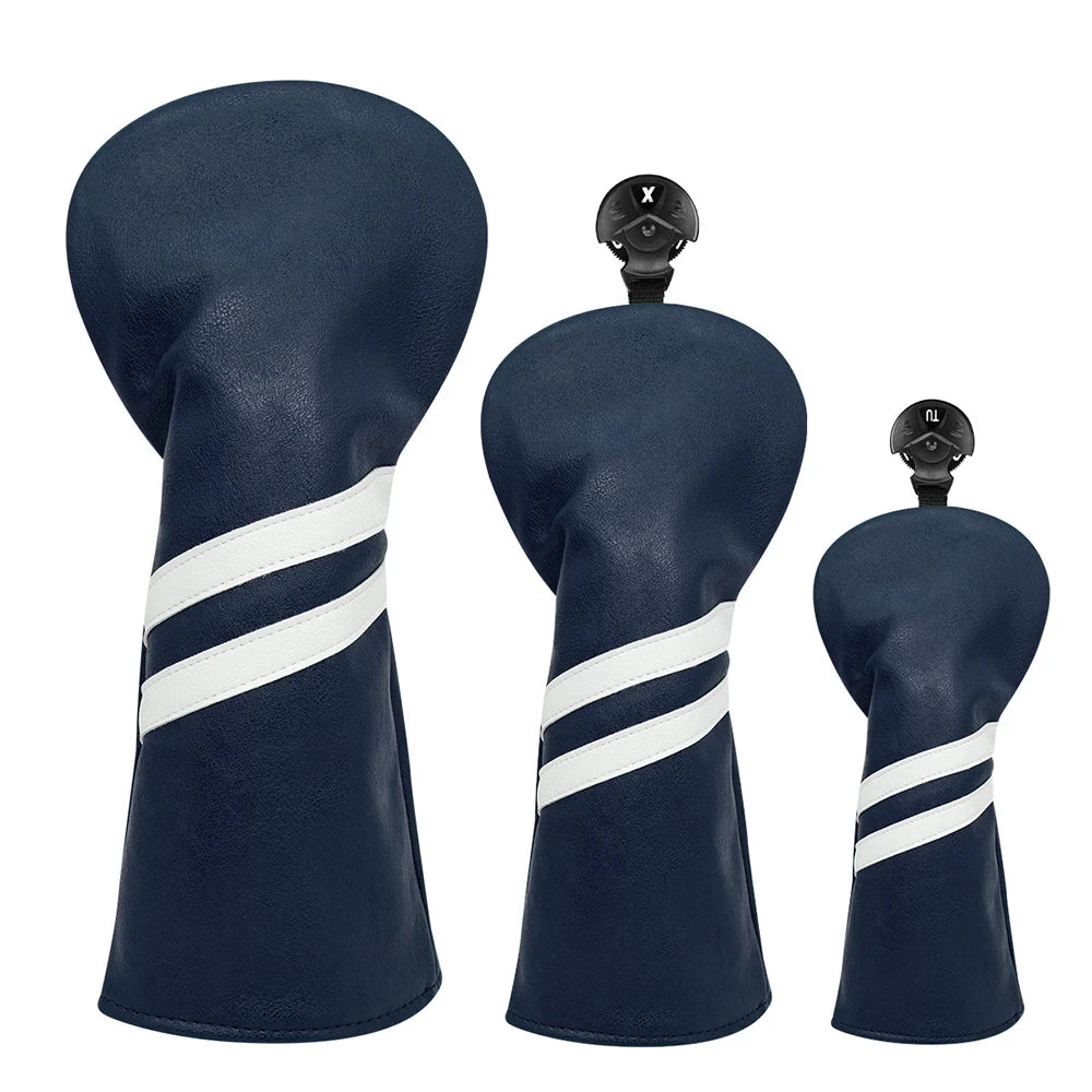 The Ashford Leather Club Headcover Set