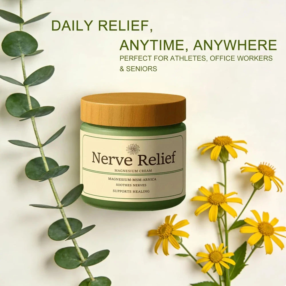 Nerve Relief™ Magnesium Cream with MSM + Arnica