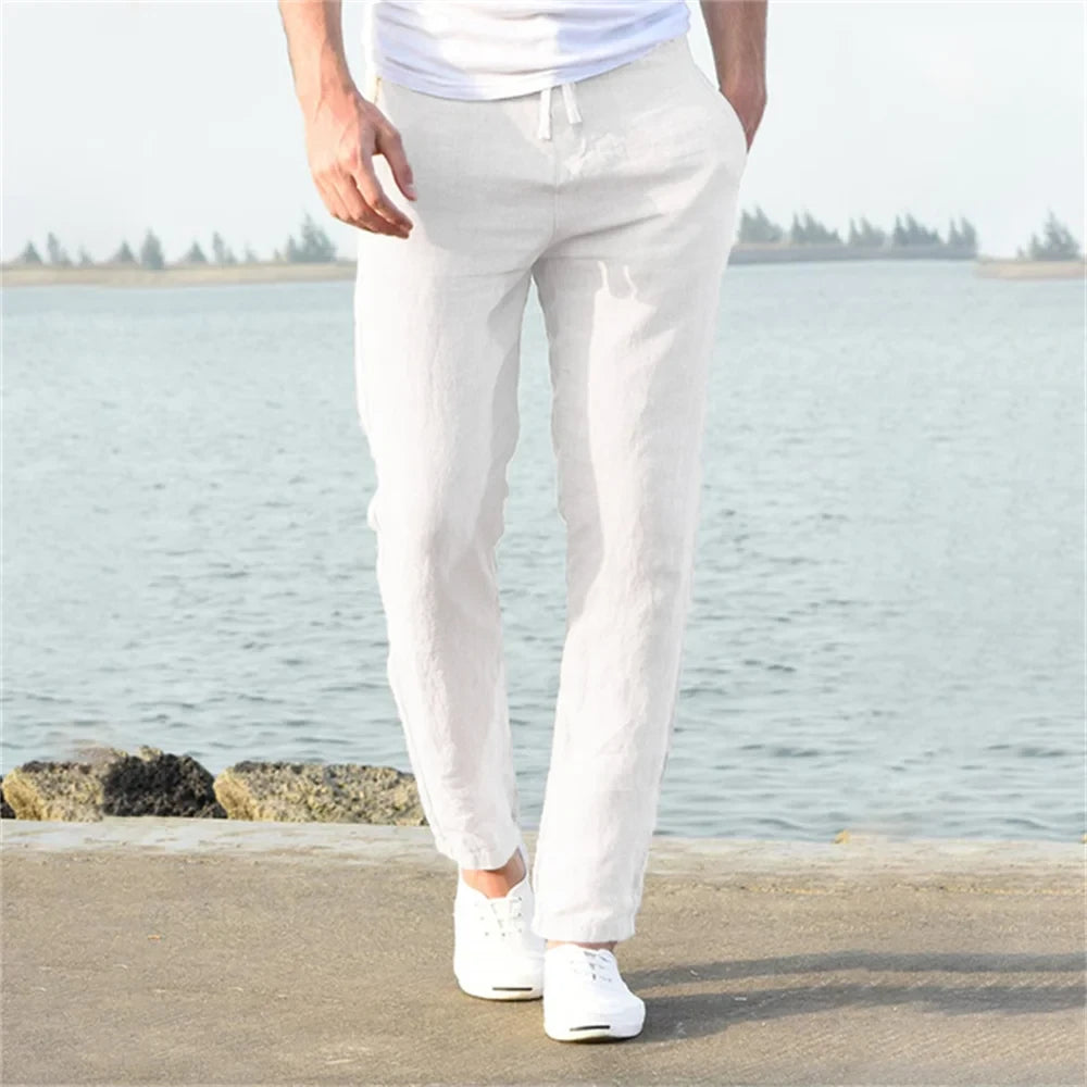 The Valmere Cotton-Linen Trousers.