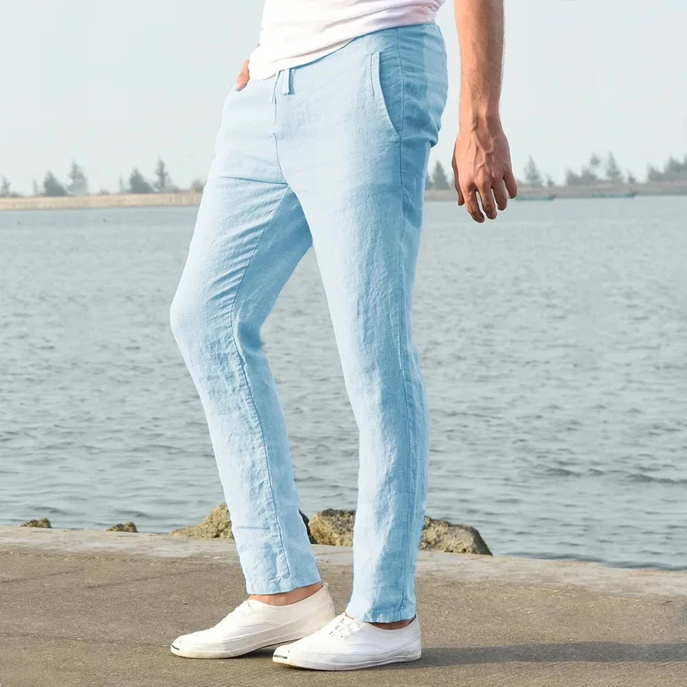 The Valmere Cotton-Linen Trousers.