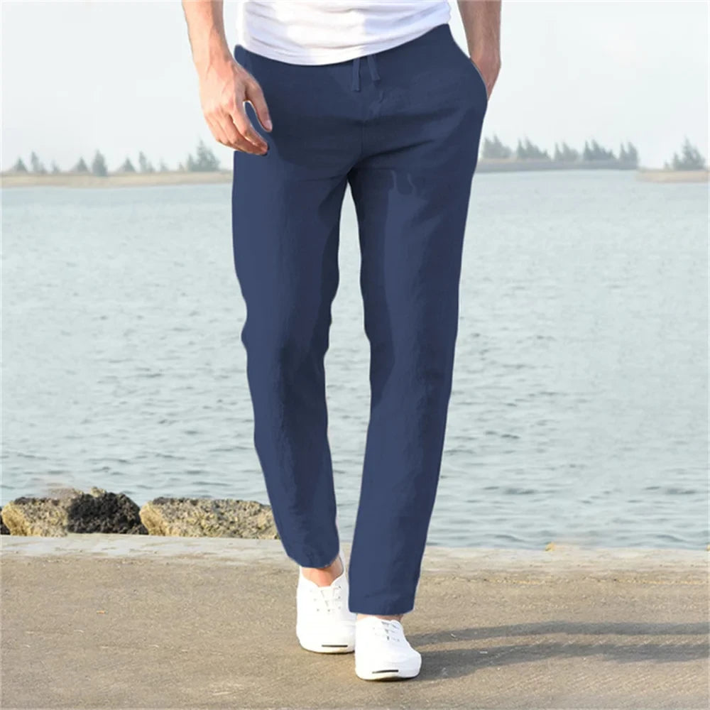 The Valmere Cotton-Linen Trousers.
