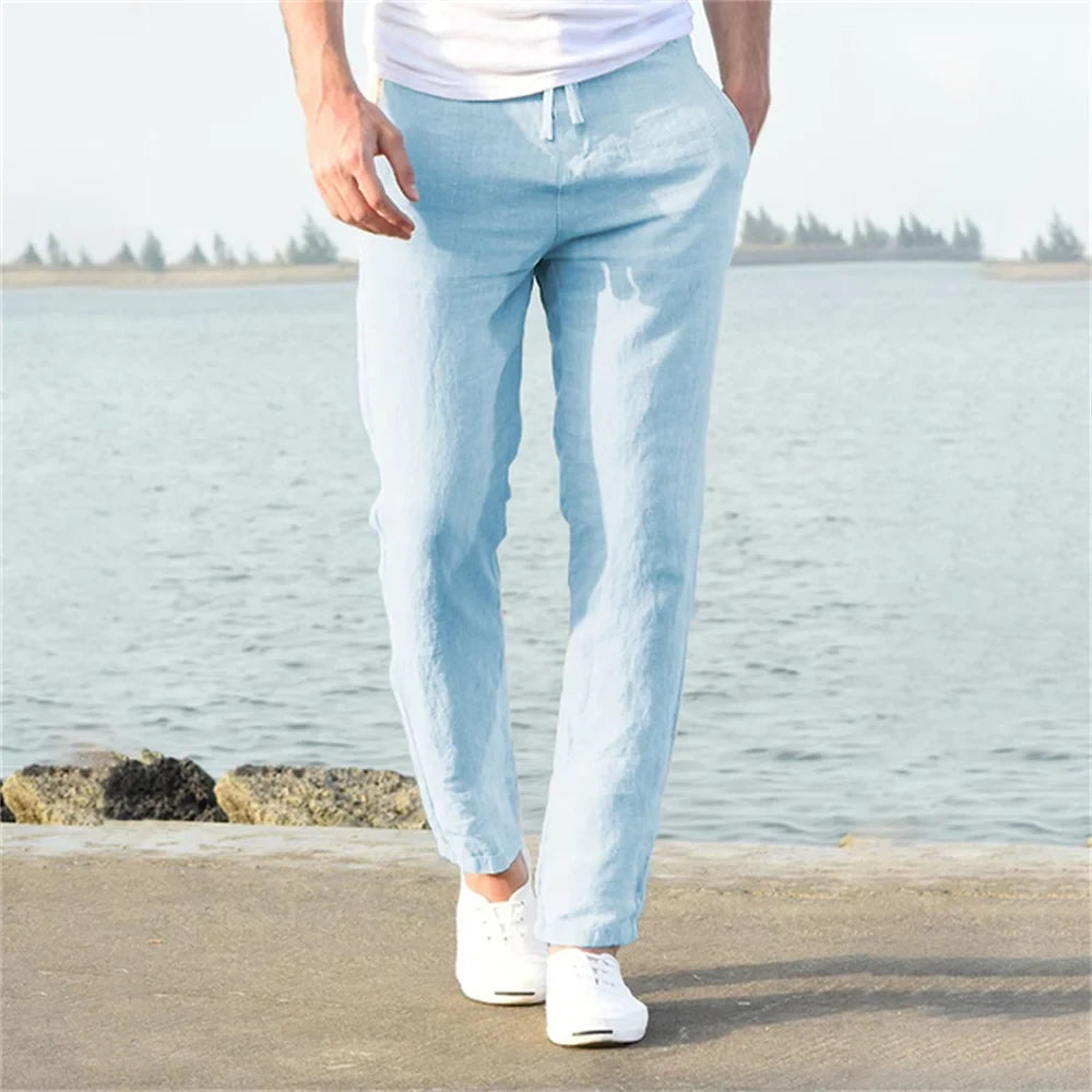 The Valmere Cotton-Linen Trousers.