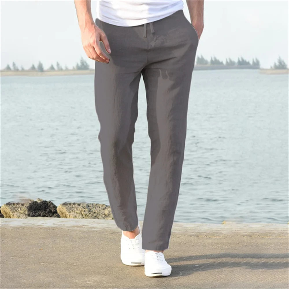 The Valmere Cotton-Linen Trousers.