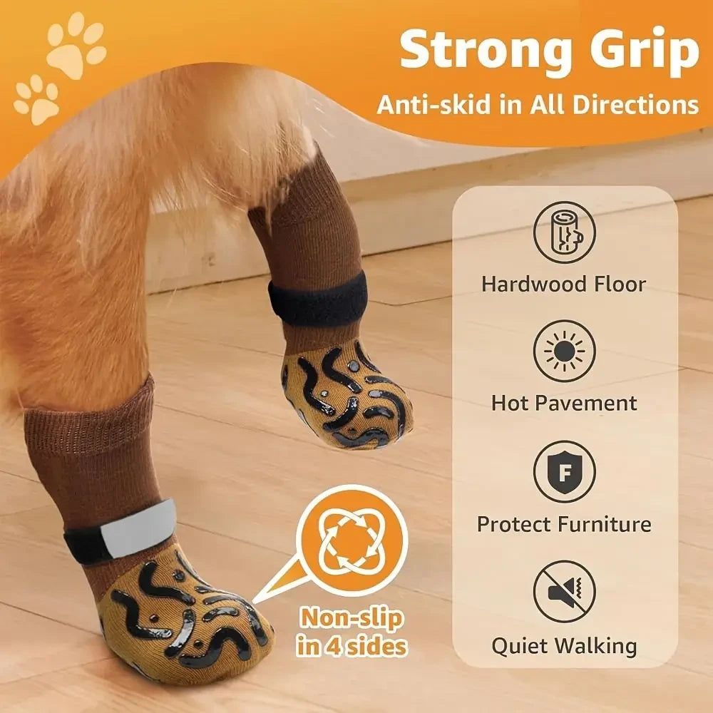 Anti-Slip Cozy Dog Socks