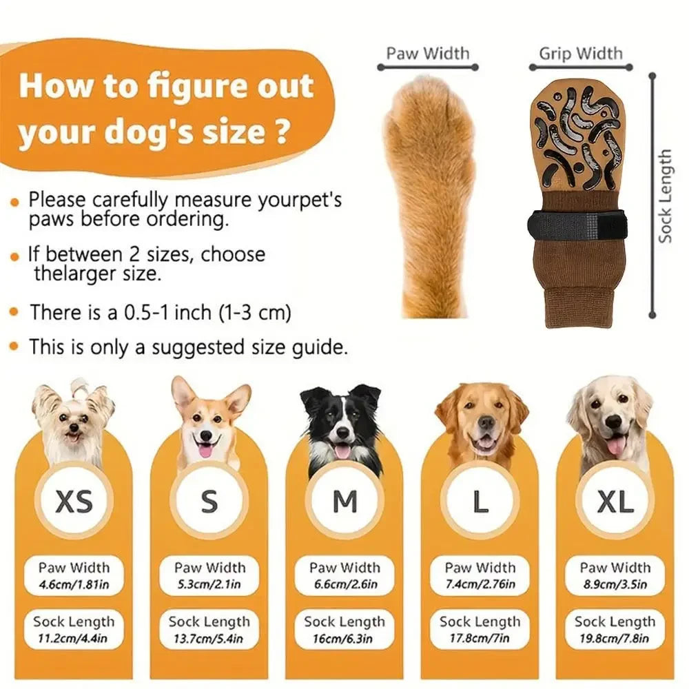 Anti-Slip Cozy Dog Socks