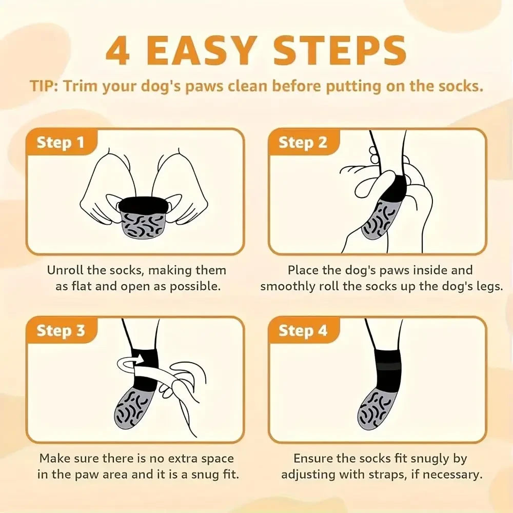 Anti-Slip Cozy Dog Socks