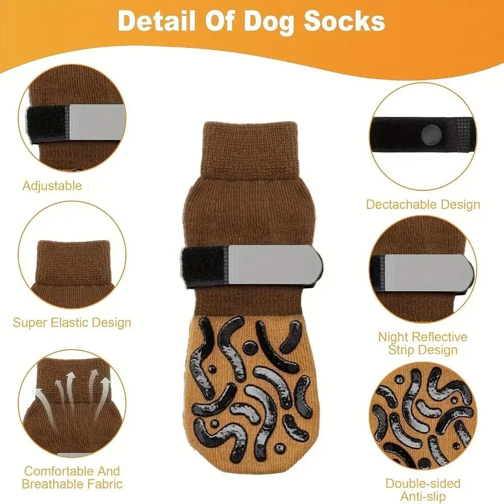 Anti-Slip Cozy Dog Socks
