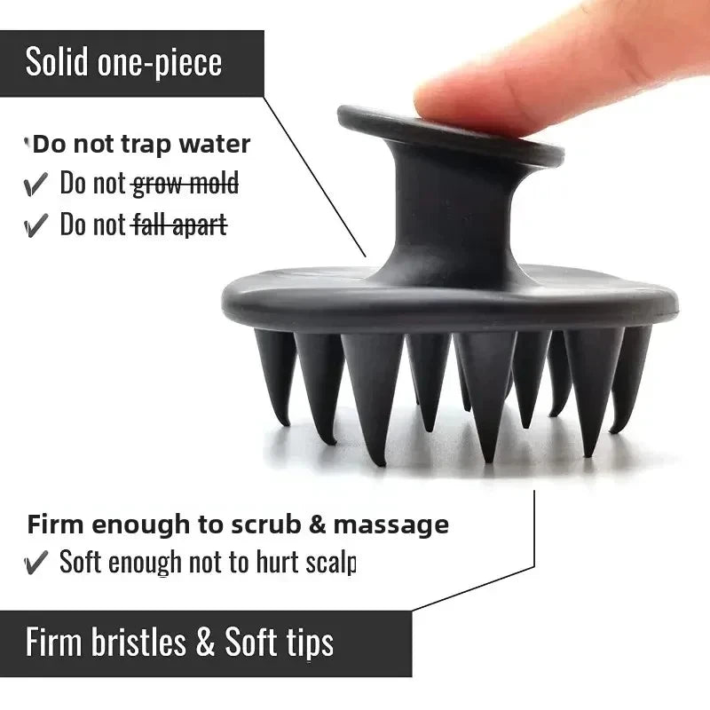 Silicone Scalp Massager Shampoo Brush