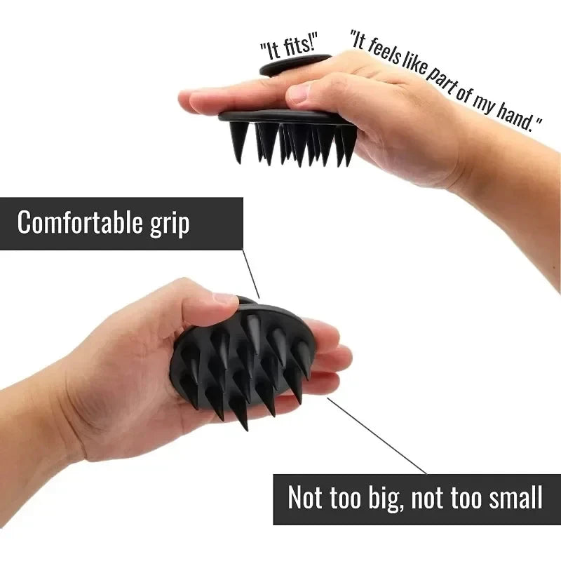 Silicone Scalp Massager Shampoo Brush