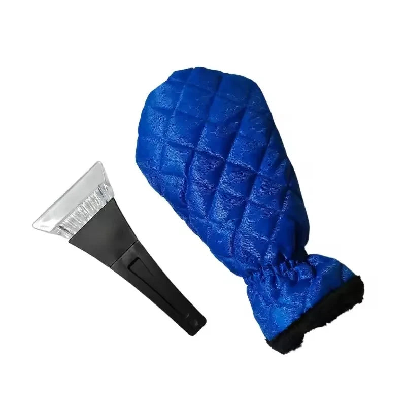 Windshield Ice Scraper with Warm Glove