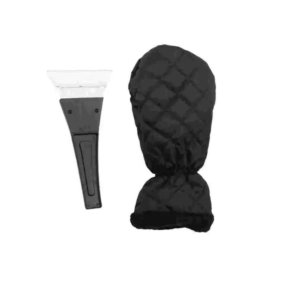 Windshield Ice Scraper with Warm Glove