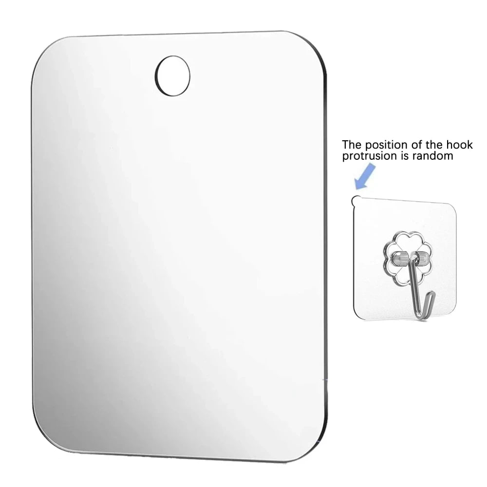 Acrylic Fogless Shower Shaving Mirror