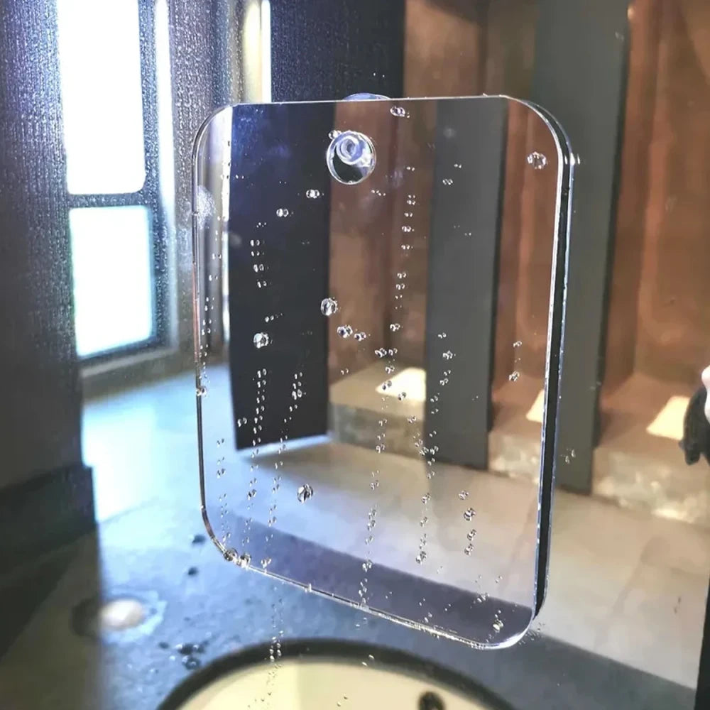 Acrylic Fogless Shower Shaving Mirror