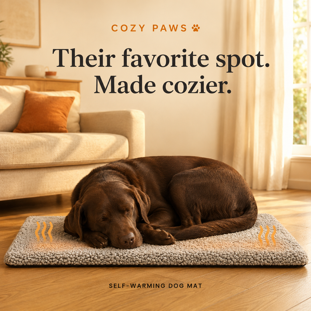 CozyPaws Self Warming Dog Bed