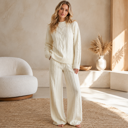 The Beaumont Cable-Knit Lounge Set