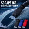 Windshield Ice Scraper with Warm Glove