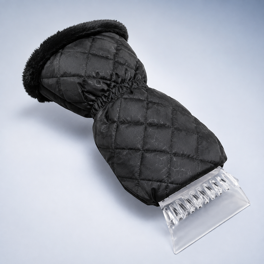 Windshield Ice Scraper with Warm Glove