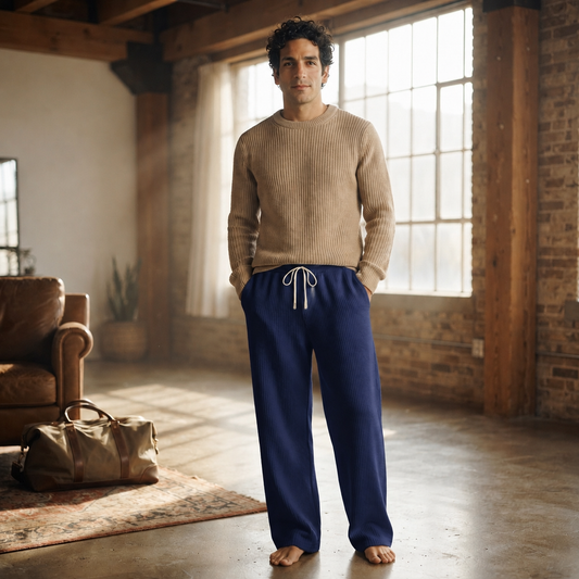 The Varenne Textured Trousers
