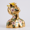 Abstract Portrait Resin Sculpture - gold finish
