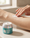 Applying Ceramide Scar Repair Cream to forearm