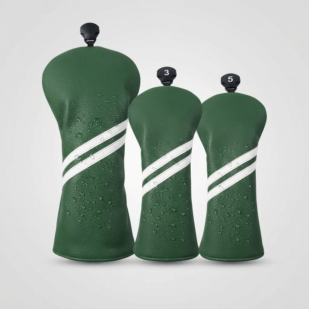 The Ashford Leather Club Headcover Set