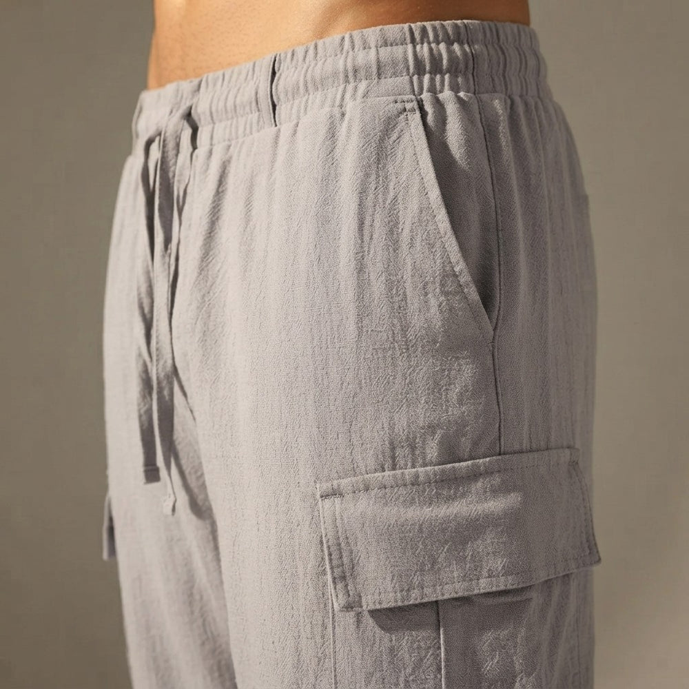 The Avenza Cotton-Linen Cargo Trousers